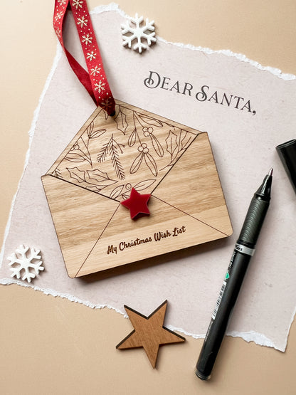 Wish List Envelope Ornament