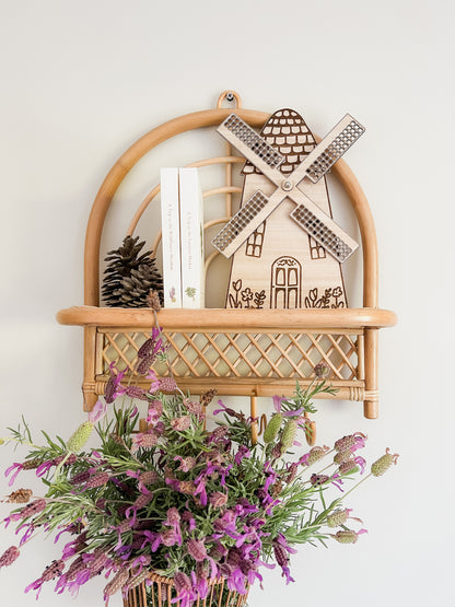 Spinning Windmill Wall Decor