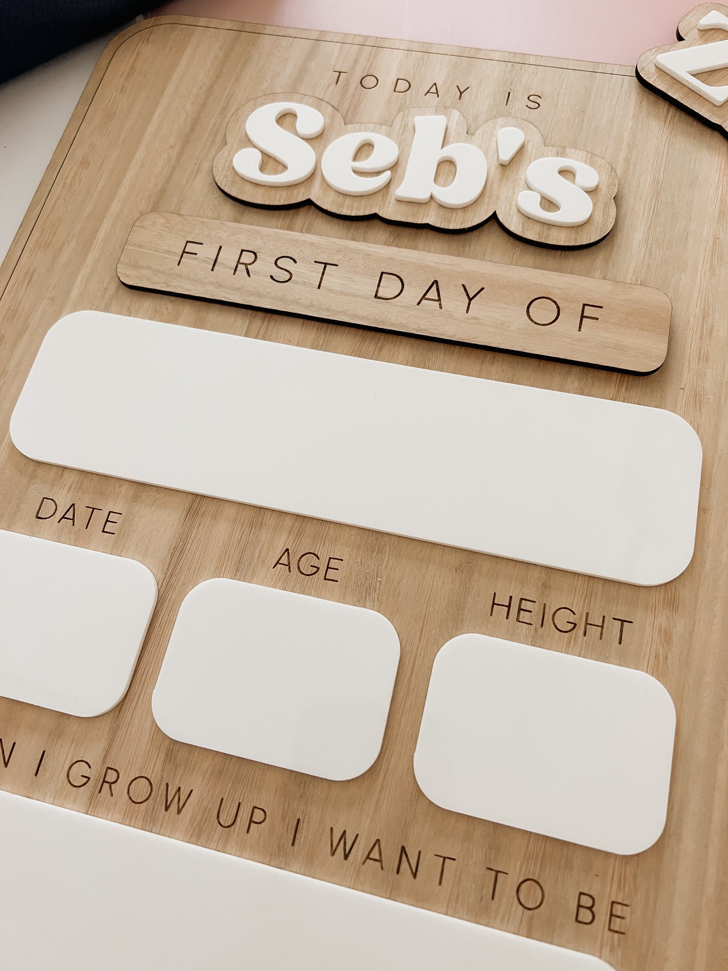 Personalised First Day / Last Day School Boards