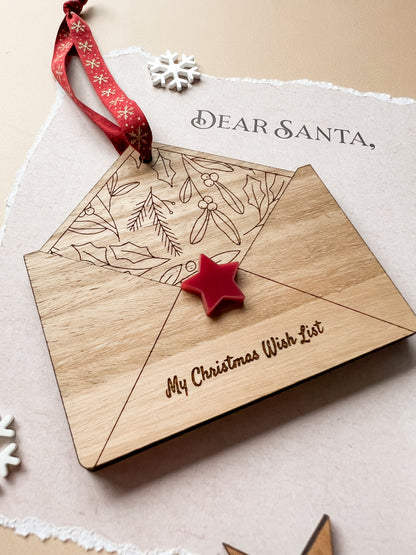 Wish List Envelope Ornament