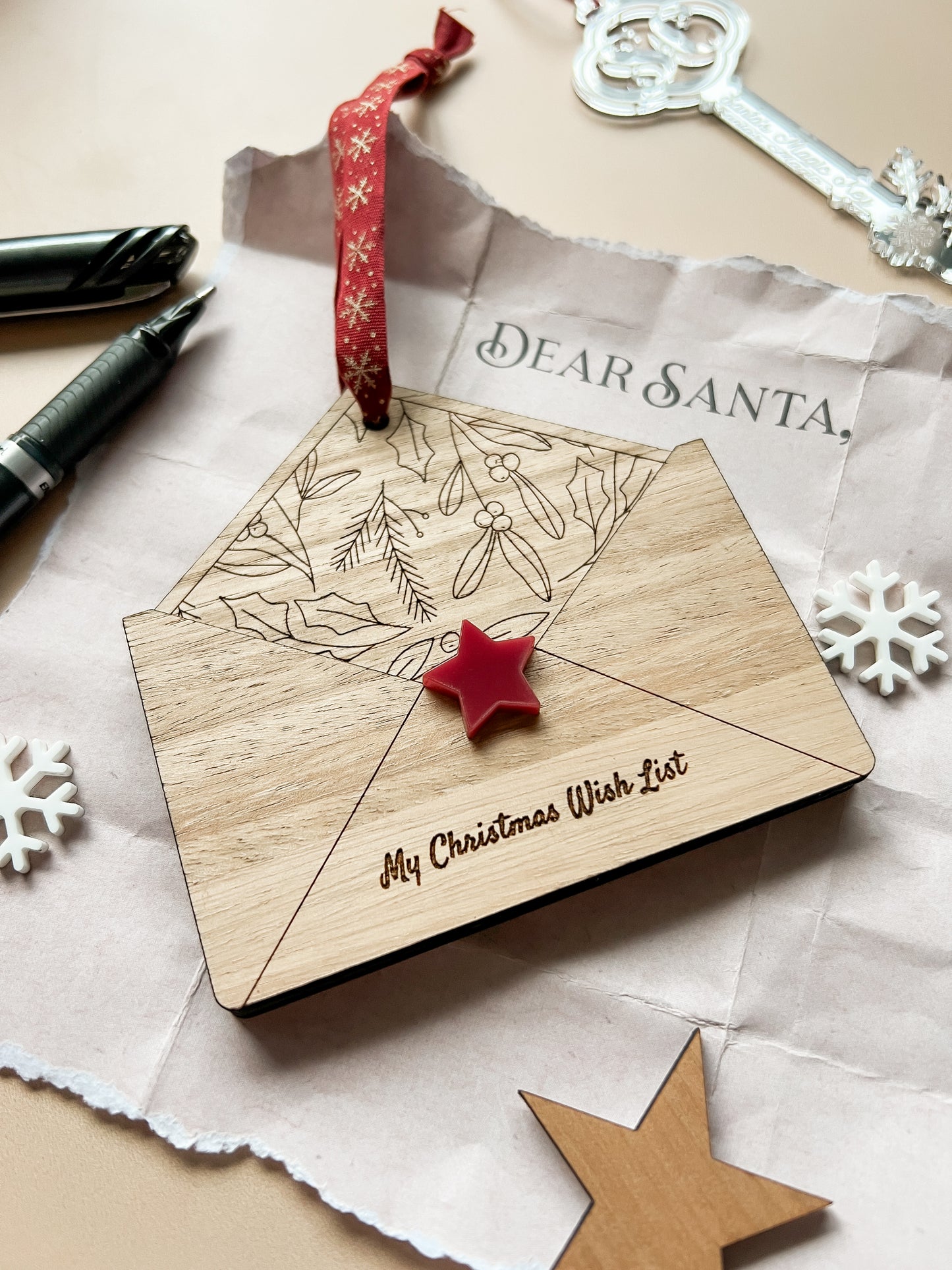 Wish List Envelope Ornament