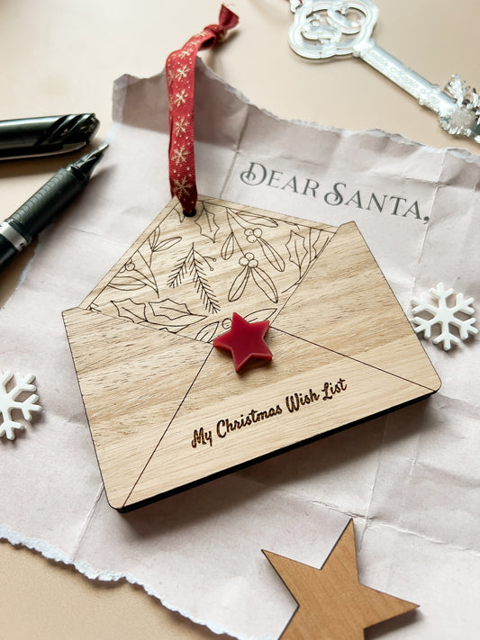 Wish List Envelope Ornament